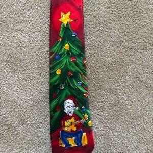 J. Garcia Red and Green Holiday Tie